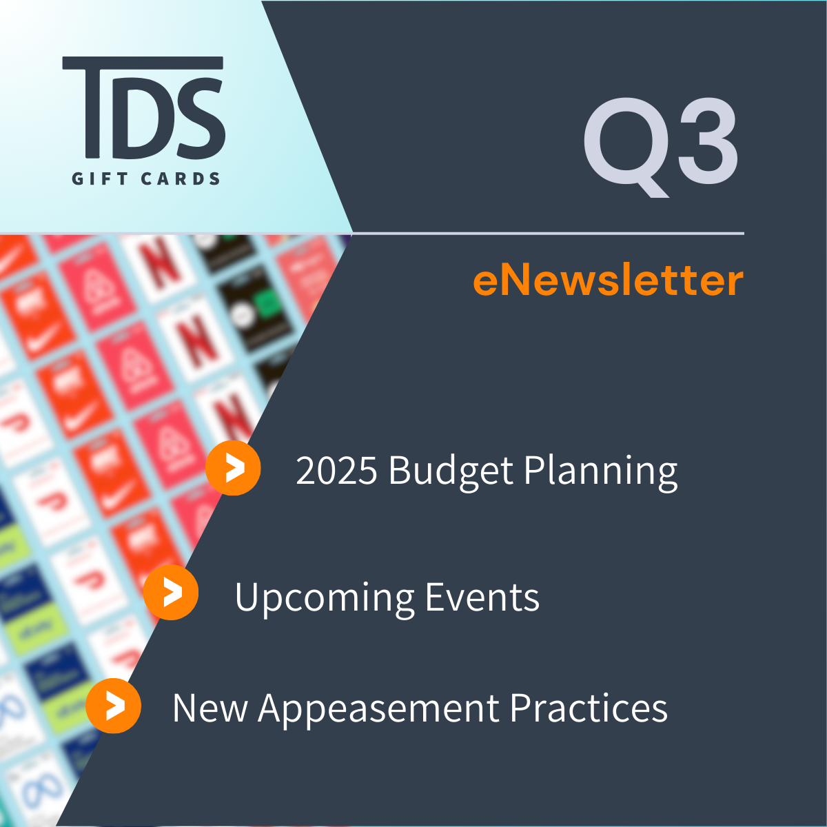 Topics include 2025 Budget Planning Upcoming Events and New Appeasement Practices